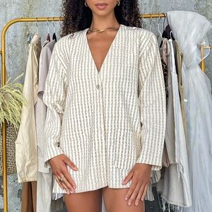“I Am Simplicity” oversized blazer